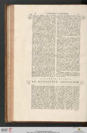 Appendix Altera Ad Basileense Concilium