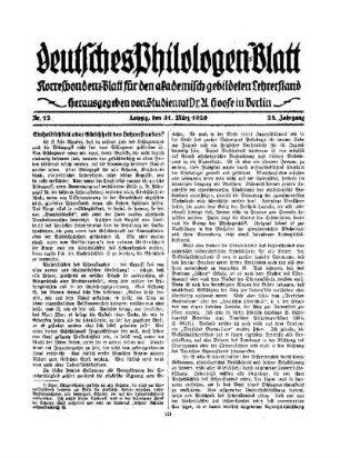 Einheitlichkeit oder Gleichheit des Lehrerstandes?
