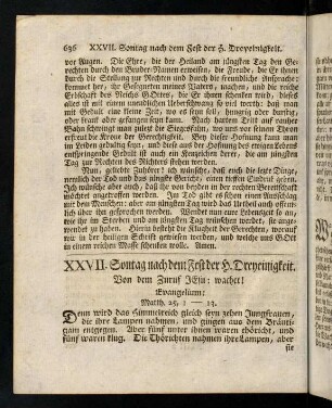 636-638, Evangelium; Eingang
