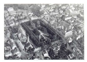 Kaiser-Wilhelm-Platz, Luftaufnahme von Nordwesten