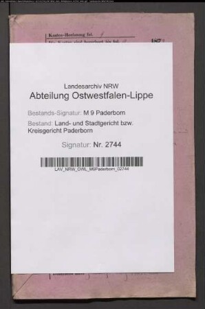 Erblasser: Fenner, Edmund; Erblasser: Fenner, Marie, geb. Hildebrand: