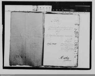 Aktenverzeichnis über das Scheidungsverfahren Gräfin Sophie Hedwig von Nassau-Diez ./. Herzog Karl Leopold von Mecklenburg-Schwerin
