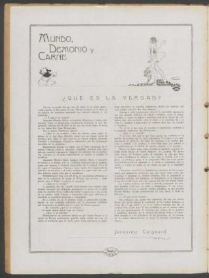 Mundo, demonio y carne : ¿Qué es la verdad?
