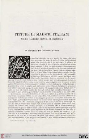 2: Pitture di maestri italiani nelle gallerie minori di Germania
