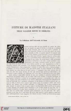 2: Pitture di maestri italiani nelle gallerie minori di Germania