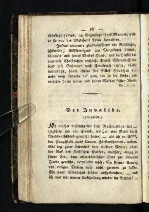 Der Invalide : (Lebensbild)