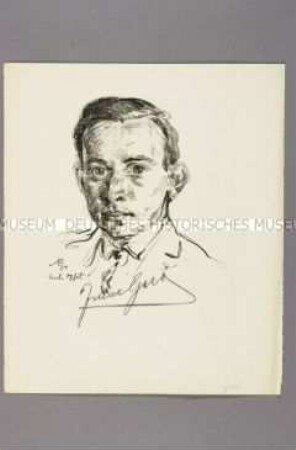 Bildnis des ungarischen Sportlers Ferenc Gerö