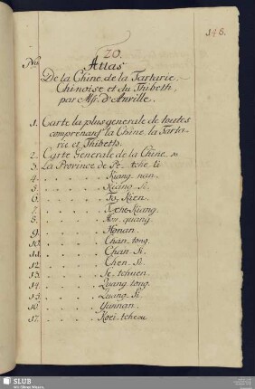 [II. Atlas Particulieres de quelques Provinces]