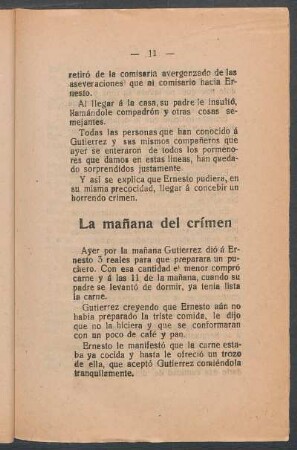 La mañana del crimen