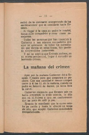 La mañana del crimen