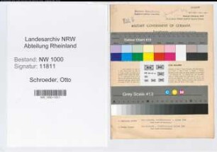 Entnazifizierung Otto Schroeder, geb. 30.08.1881 (Kaufm.Angest.)