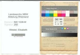 Entnazifizierung Elisabeth Wessel , geb. 25.08.1886 (Mitinhaberin)