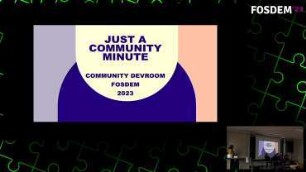 Just A Community Minute