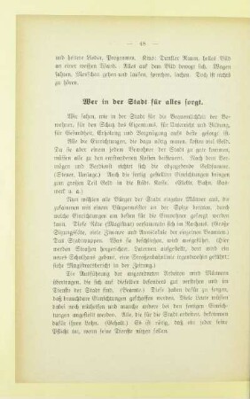 Wer in der Stadt für alles sorgt