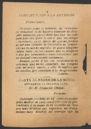 Contestación a la anterior.