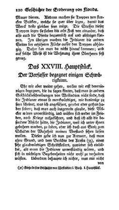 Das XXVIII. Hauptstück - Der Verfasser begegnet einigen Schwürigkeiten.