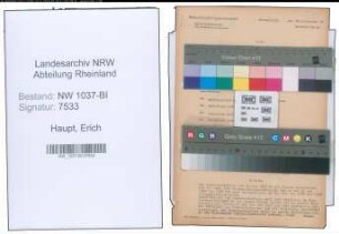 Entnazifizierung Erich Haupt , geb. 26.07.1904 (Rechtsanwalt)
