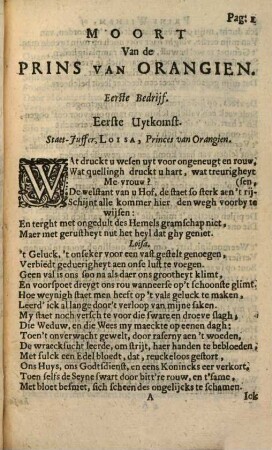 Wilhelm Of Gequetste Vryheyt : Treur-Spel