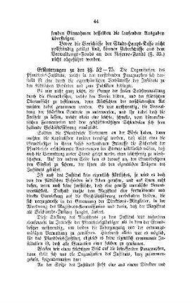 Erläuterungen zu den §§ 52-75