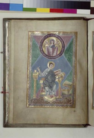 Sogenanntes Evangeliar des Bischofs Hezilo — Der Evangelist Matthäus, Folio fol. 16v