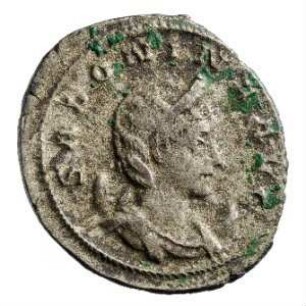 Münze, Antoninian, 257 - 258 n. Chr.