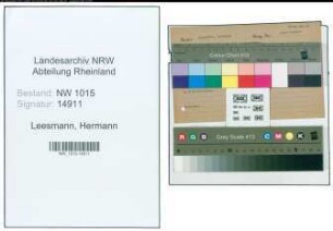 Entnazifizierung Hermann Leesmann , geb. 05.10.1895 (Kaufmann)