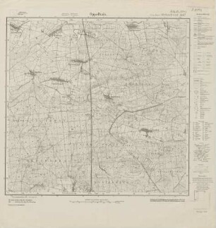 4447 (alte Nr.: 4447) Oppelhain, Meßtischblatt (4cm - Karte)