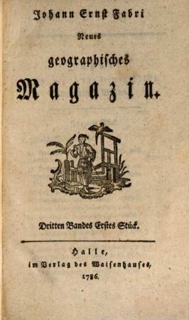 Neues geographisches Magazin. 3, 3. 1786