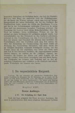 I. Die vorgeschichtliche Königszeit