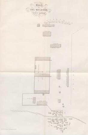 Sketch of jail buildings Chota Nagpore