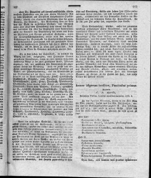 Icones Algarum Ineditae / Auctore C. A. Agardh. - Lundae : Berling. - Fasciculus primus, 1820