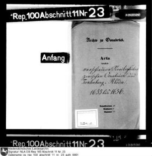 Streitigkeiten zwischen Osnabrück und Tecklenburg-Rheda