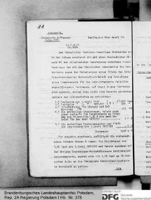Bau und Unterhaltung der Polizeischule Eiche, Kr. Osthavelland
