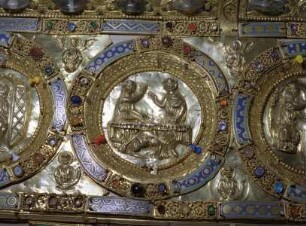 Schrein des heiligen Maurus — Salome tanzt vor Herodes und Herodias