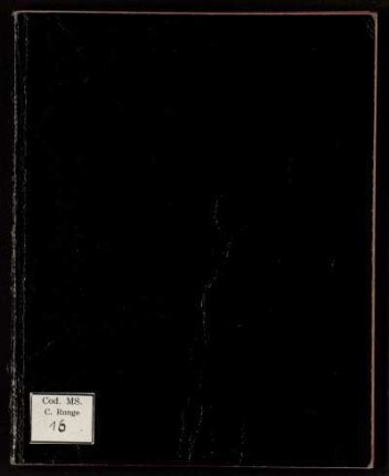 Differential- u[nd] Integralrech[nung.] [Übungen], Göttingen, 1.5.1924 - 15.1.1925