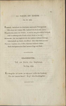 La Perte du Rhone.