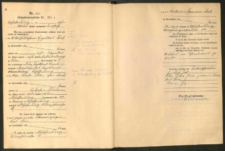 Standesamtsbuch der Stadt Aschaffenburg: Eheschließungen 252/1930 - 130/1931