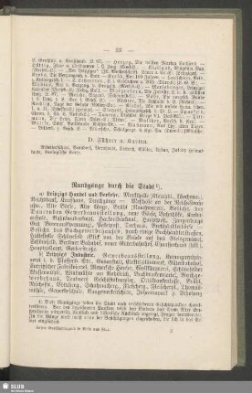 Rundgänge durch die Stadt