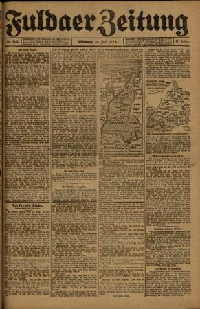Ausgabe vom Mittwoch, den 14. Juli 1920.