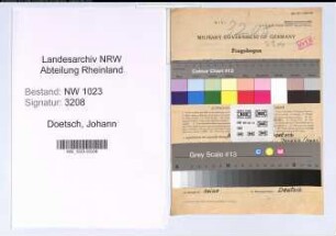 Entnazifizierung Johann Doetsch , geb. 11.09.1894 (Kaufmann)