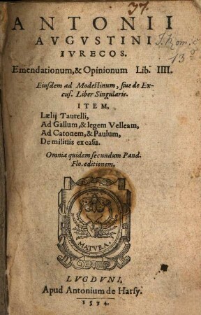 Emendationum & opinionum lib. IIII