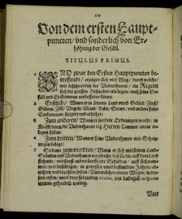 Titulus Primus. - Titulus VI.