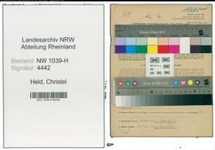 Entnazifizierung Christel Held , geb. 09.12.1898 ()
