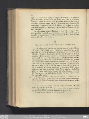 VII. Sulla storia del diritto nelle singole Chiese sire.