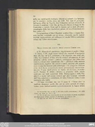 VII. Sulla storia del diritto nelle singole Chiese sire.