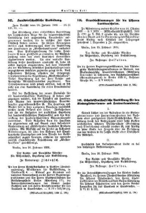 Grundbestimmungen für die höheren Landbauschulen : [Erziehung] ; [Für das Reich] ; [Amtliche Erlasse] ; [Amtlicher Teil]