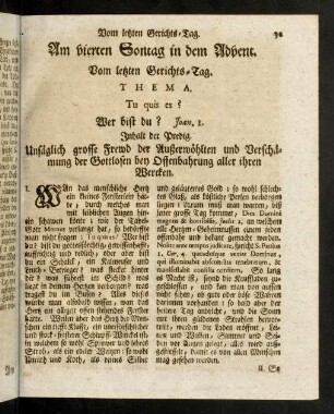 31-40, Am vierten Sontag in dem Advent.