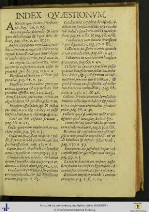 Index quaestionum.
