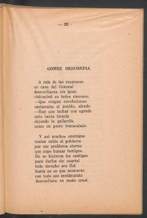 Gómez desconfía