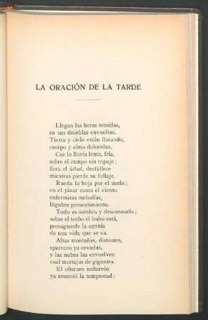 La oración de la tarde